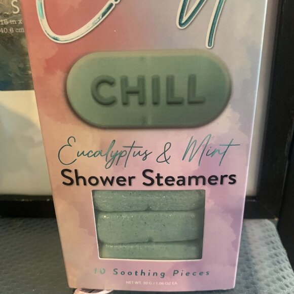 NWT CLINICAL WORKS Just Chill Eucalyptus Mint Shower Steamers 10pcs - Picture 3 of 4